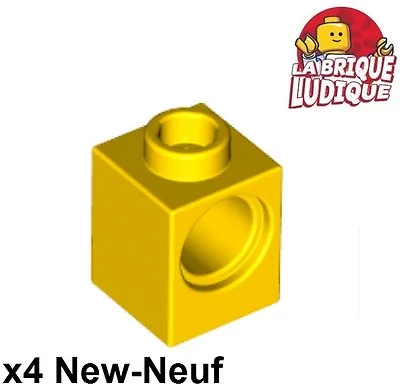 Buy Lego Technic 4x Brick 1x1 Hole Yellow/Yellow 6541 New • 1.57£