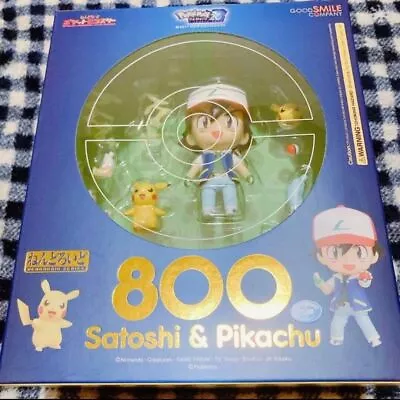 Buy Good Smile Company Nendoroid 800 Pokemon Satoshi & Pikachu Figure JAPAN USED • 277.48£