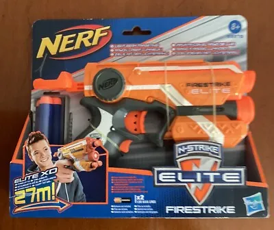 Buy NERF Firestrike Elite Blaster Pistol With Light Beam And 3 Bullets Age 8+ NEW • 8£