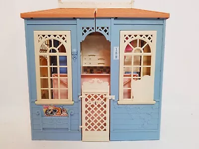 Buy Barbie Foldable House Kitchen 2x Living Rooms Bedroom Plastic 16 Hx15 Wx7.5 D • 8£