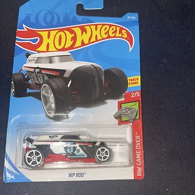 Buy Hot Wheels GAME OVER RIP Rod White. Long Card • 4.55£