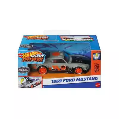 Buy Hot Wheels Ford Mustang Pull Back Speeder 1:43 Scale Vehicle • 12.99£