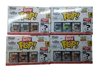 Buy Toy Story 4 Pack Series 1 Bitty Pop Vynil Disney Pixar X4 *COMPLETE SET* New • 33.79£