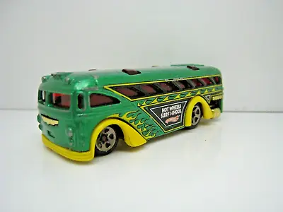 Buy Hot Wheels Surfin' School Bus Thailand Green Metallic 1:64 88 • 4.99£