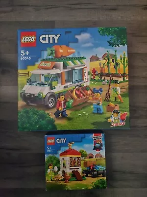 Buy LEGO City 60345 Farmer Market Van + 60344 Henhouse - Brand New Sealed - Retired! • 44.99£