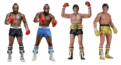 Buy Rocky Balboa 40th Anniversary Series 1 Sylvester Stallone Mr.T Boxer Figur NECA • 161.87£