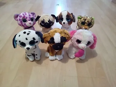 Buy Set Of 7 TY Plush Dogs 6in Tall • 8£