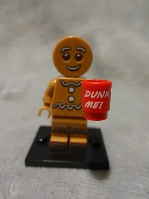 Buy LEGO NEW Gingerbread Minifigure Dunk Me Mug + Base Plate Series 11 COL11 Lot 2 • 10£