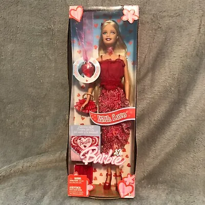 Buy 2005 BARBIE W/ Love Valentine's Day Doll Blonde Heart Necklace Mattel H8254 NIB • 19.28£