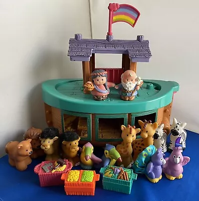 Buy Fisher Price Little People 2002 Noahs Ark With 17 Figures, Rare • 16£