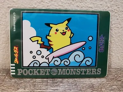 Buy Pokemon Sealdass Carddass Bandai Japanese - Surfing 1997 Pikachu • 41.08£
