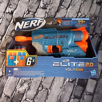 Buy Nerf Gun Elite 2.0 Volt SD-1 Blaster With 6 Nerf Dart • 10.99£