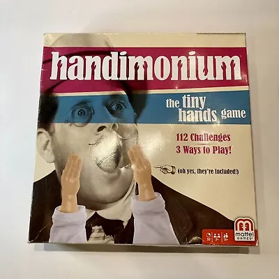 Buy Handimonium Tiny Hands Game 2017 Mattel Complete 112 Challenges On 56 Cards • 18.90£