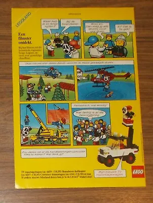 Buy Rare Advertising LEGO Legoland Town 6659 TV Camera Crew 6361 Mobile Crane 1986 • 3.42£
