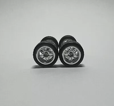 Buy Hot Wheels Chrome Real Riders Wheels Rims Rubber Tyres 1/64 • 4.99£