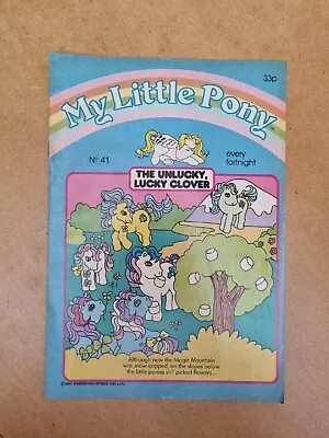 Buy Vintage UK My Little Pony G1 Comic Magazine Hasbro 1987 Issue 41 • 2.99£