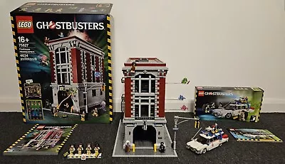 Buy Lego ECTO-1 21108 & Ghostbusters Firehouse 75827 - COMPLETE & BOX & INSTRUCTIONS • 555£