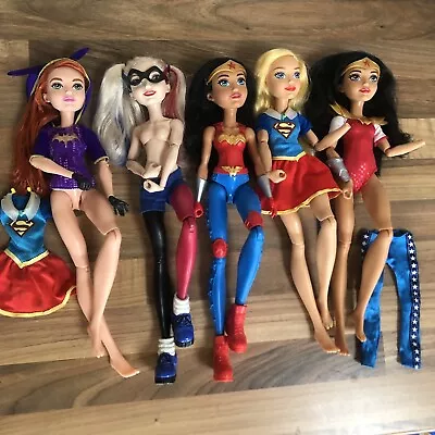 Buy X 5 DC Comics Superhero Girl's 12” Dolls Mattel Bundle Batgirl Wonder Woman • 8.99£