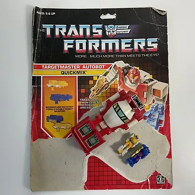 Buy Vintage 1987 Hasbro Transformers G1 Quickmix Targetmaster + Cardback • 9.99£