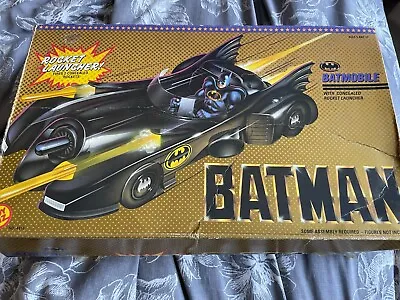 Buy 1989 ToyBiz DC Comics Batman Batmobile W/ Rocket Launcher Boxed- No Missiles • 49.95£