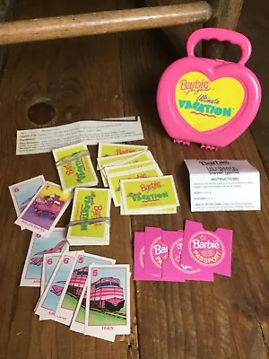 Buy Vintage Barbie Ultimate Vacation Travel Game 1992 Passport Instructions Compact • 38.56£