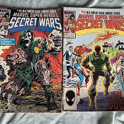 Buy Secret Wars #10 #11 1984 Marvel Comics Zeck Dr Doom  • 12£