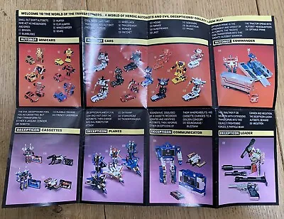 Buy Vintage G1 Hasbro Transformers Series 1 Catalogue Paperwork Booklet Book 1984 • 9.99£