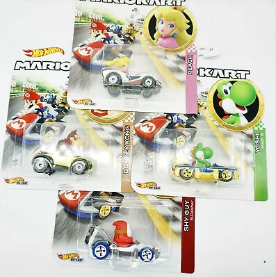 Buy Hot Wheels Mario Kart New Selection Peach Shy Guy Yohsi Toad Bowser Luigi Wario • 39.76£
