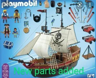 Buy Playmobil PIRATE SHIP 5135- Spare Parts Replacements • 1.99£