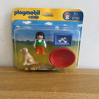 Buy Playmobil 123 Figures Dog Owner (6796) New In Box • 3.99£