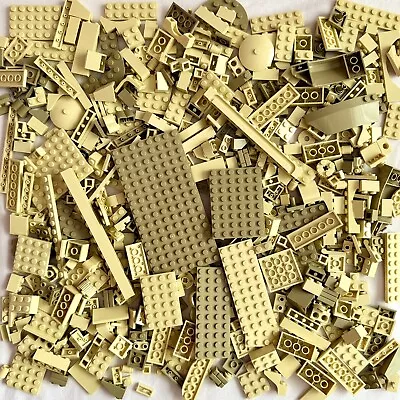 Buy LEGO 500g Bundle TAN Bricks Plates Slopes Tiles Small Pieces Parts Bulk Joblot • 10£