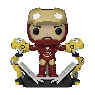 Buy Funko POP Deluxe Figure : Marvel Iron Man 2 #905 Iron Man With Gantry • 14.99£