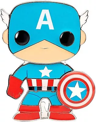 Buy Funko Pop! Pin: Marvel - Captain America • 9.94£