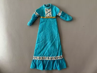 Buy Barbie Dress, Francie, The Long View, Doll Outfit #3282, Vintage, Turquoise, Gold • 77.19£