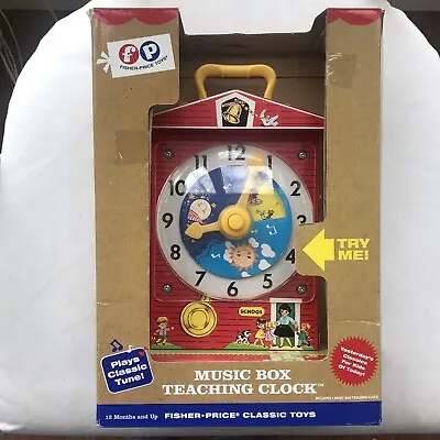 Buy Fisher Price Music Box Teaching Clock In Box  • 24.99£