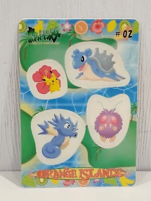 Buy Pokémon Japanese 1999 Bandai Carddass Orange Island #2 Lapras Pikachu Seadra • 79.01£
