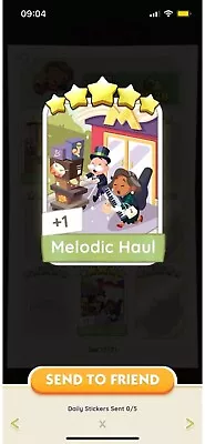 Buy Monopoly Go - Melodic Haul Sticker / Card - FAST DELIVERY ✅✅✅ • 9£