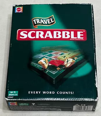 Buy SCRABBLE GAME : 2001 Travel Edition - By Mattel In Vgc (FREE UK P&P) • 24.95£