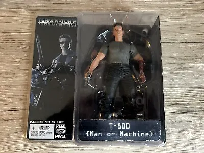 Buy Neca T800 Terminator 2 Man Or Machine Collectible Toy Arnie Movie Reel Toys • 54.95£