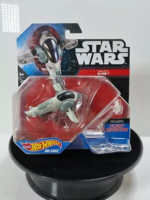 Buy Hot Wheels Star Wars Die-Cast Boba Fett's Slave 1 Toy Vehicle   Collectable • 14.99£
