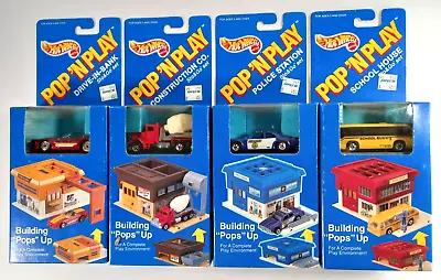 Buy Hot Wheels Sto & Go Pop N Play Complete Set Of 4. Very Rare Old Stock New In Box • 124.99£