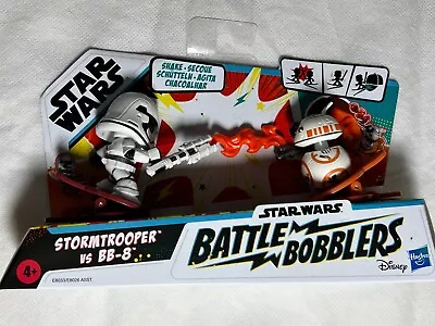 Buy Star Wars Battle Bobblers Stormtrooper Vs BB-8 2 Pack Clip To Hat NEW BOXED GIFT • 6.99£