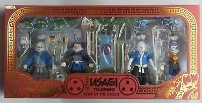 Buy NECA TMNT Year Of The Rabbit USAGI YOJIMBO 4 Pack STAN SAKAI Action Figure Set • 165£