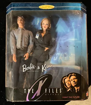Buy Vintage 1998 Barbie & Ken Doll THE X FILES Collector Edition Opened Box • 32.16£