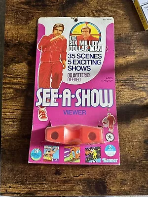 Buy Kenner Six Million Dollar Man SEE-A-SHOW VIEWER VERY RARE 1975 L@@K!!! • 36£