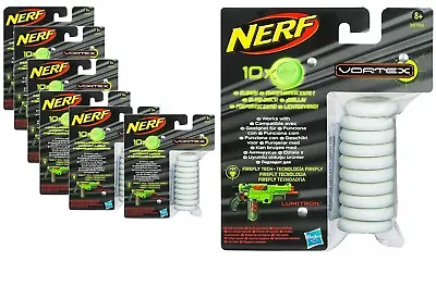 Buy 60 X Nerf Vortex Glow In The Dark Disc Ammo Refill For Nerf Toy Shooting Guns • 15.99£