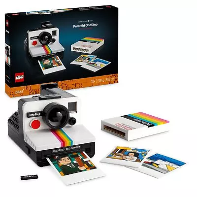 Buy LEGO Ideas Polaroid OneStep SX-70 Camera Vintage Model Kit For Adults To Build,  • 87.15£