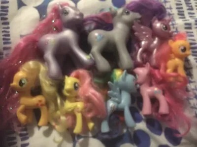Buy 8 X MY Little Ponies Hasbro Various Sizes Some Unicorns • 7£
