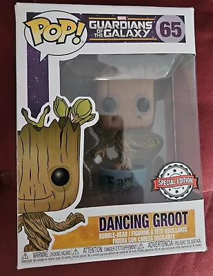 Buy Funko Pop Marvel #65 - Guardians Of The Galaxy - Dancing Groot Exclusive Figure • 16£
