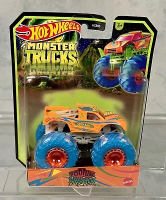 Buy Hot Wheels Monster Trucks Podium Crasher Glow In The Dark Truck 1:64 Sealed • 10.95£